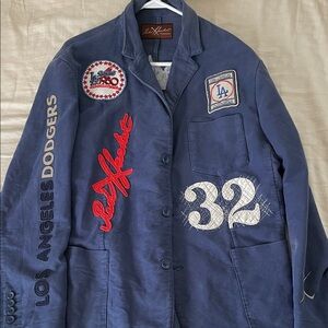 Blue Los Angeles Dodgers Jacket with Patches